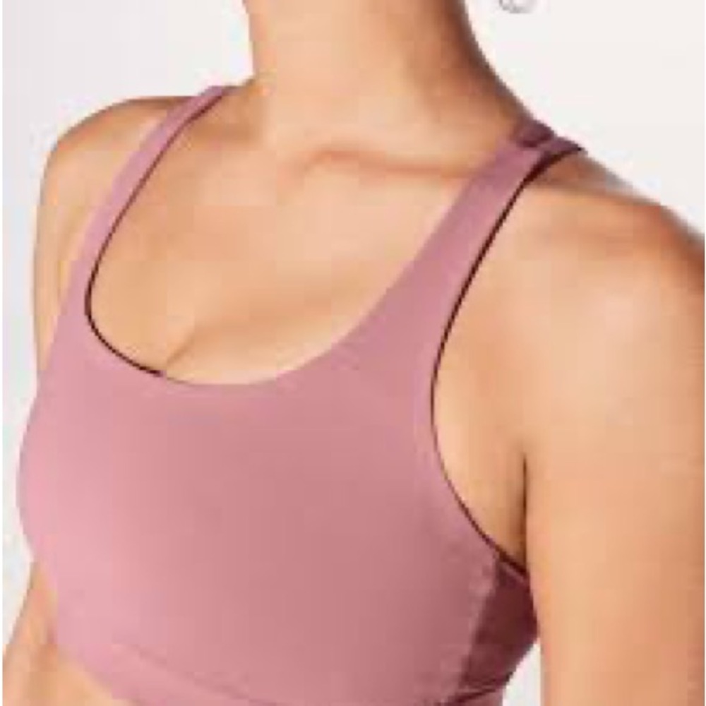 Lululemon Energy Longline Braw in Quicksand (Sz 6)